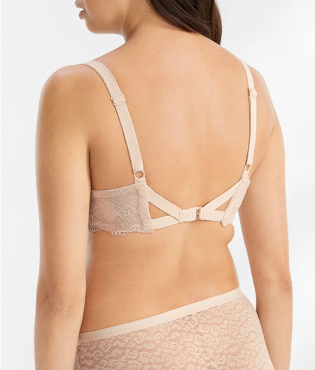 Fancies Plunge Balcony Bra: Natural Beige