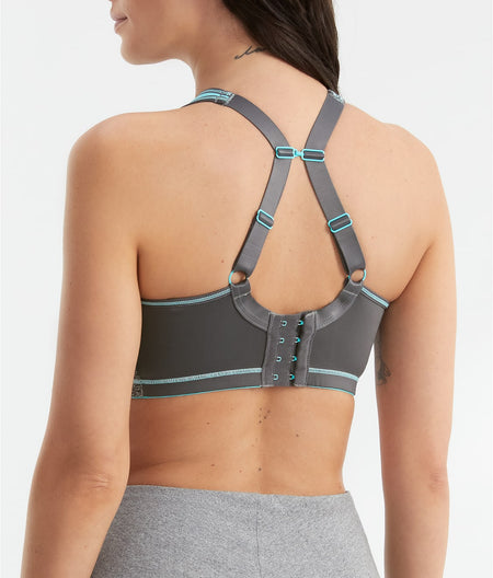 Sonic High Impact Underwire Sports Bra: Carbon