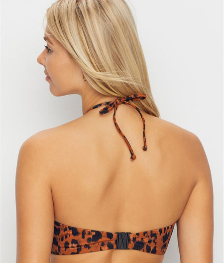 Roar Instinct Bandeau Bikini Top