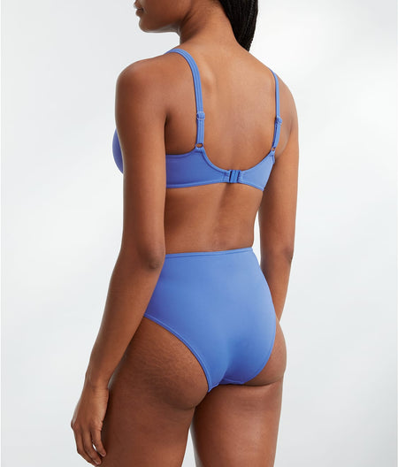 Jewel Cove Sweetheart Bikini Top: Plain Azure