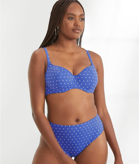 Jewel Cove Sweetheart Bikini Top: Azure