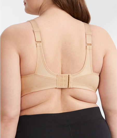 No-Bounce Cami Wire-Free Sports Bra: Cafe