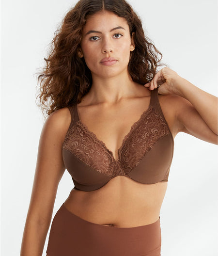 Low Cut WonderWire Lace Bra