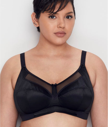 Keira Side Support Wire-Free Bra: Black