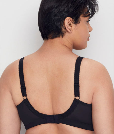 Keira Side Support Wire-Free Bra: Black