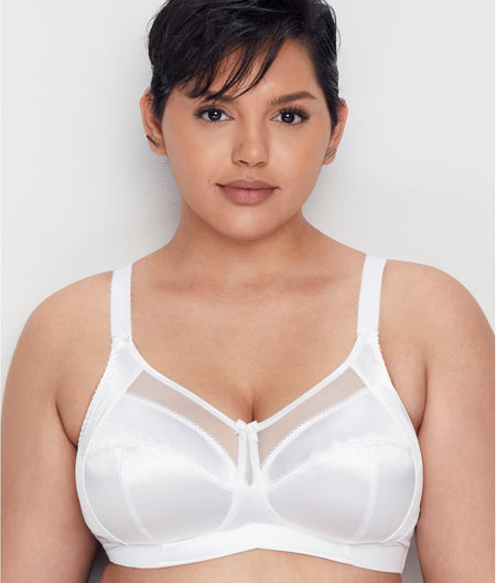 Keira Side Support Wire-Free Bra: White