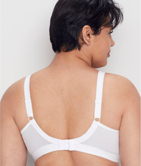 Keira Side Support Wire-Free Bra: White