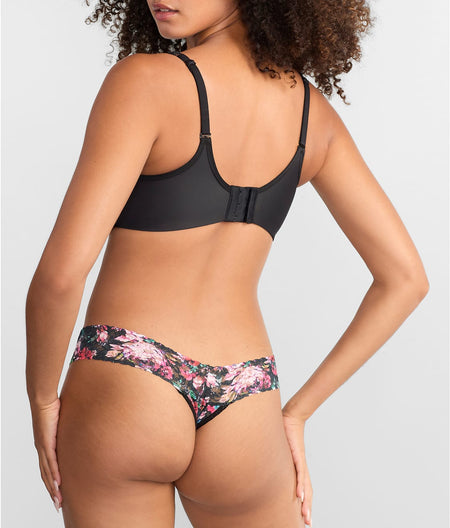 Signature Lace Low Rise Printed Thong