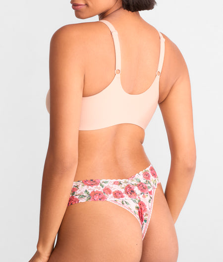 Signature Lace Original Rise Printed Thong