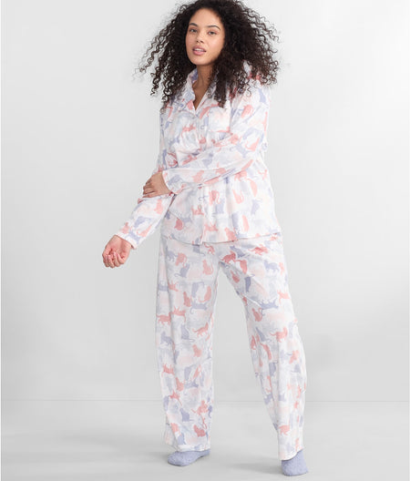 Plus Size Minky Fleece Pajama Set