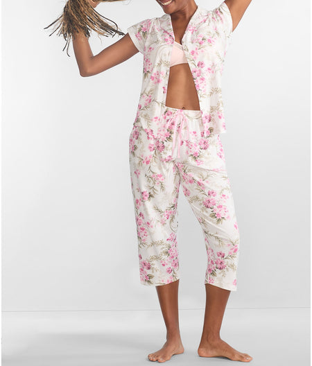 Plus Size Girlfriend Knit Capri Pajama Set