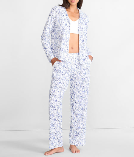 Riviera Getaway Girlfriend Knit Pajama Set