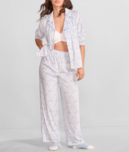 Plus Size Fleece Girlfriend Pajama Set