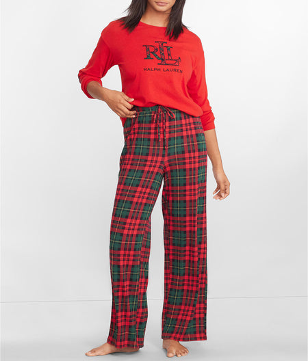 Crew Neck Knit Pajama Set