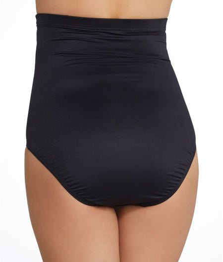 Solid High-Waist Bikini Bottom