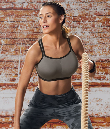 Yogi Underwire Sports Bra: Grey