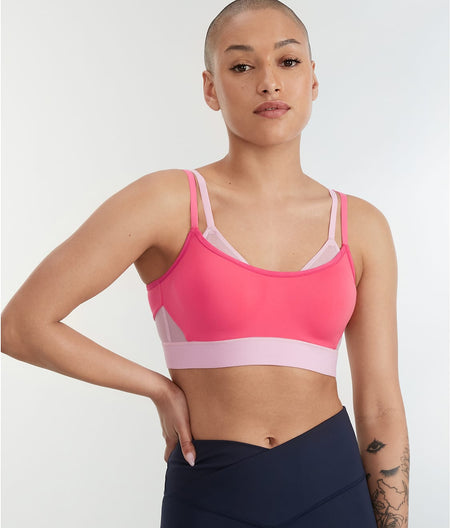 Gravity High Impact Underwire Sports Bra: Bright Coral/Blossom