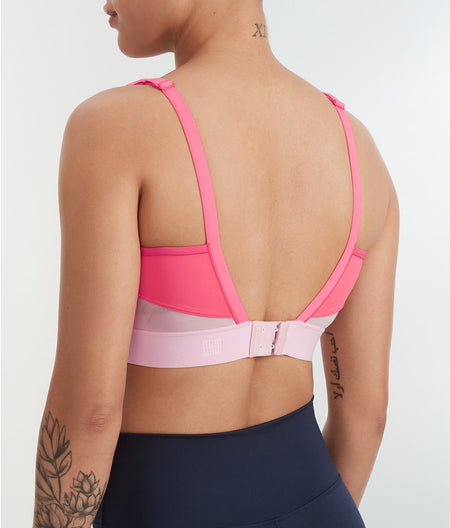 Gravity High Impact Underwire Sports Bra: Bright Coral/Blossom