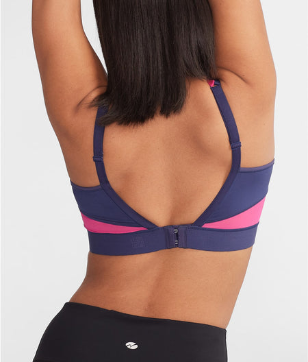 Gravity High Impact Underwire Sports Bra: Twilight/Bright Blue