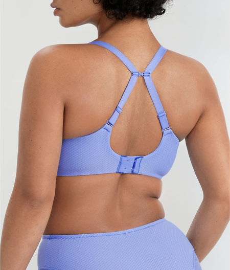 Serene Side Support Bra: Cornflower