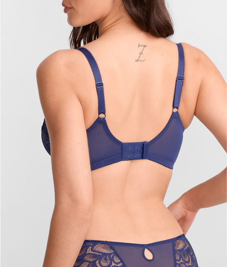 Allure Full Cup Bra: Navy