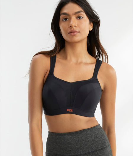 Ultimate High Impact Underwire Sports Bra: Black