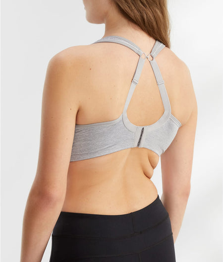 Ultimate High Impact Underwire Sports Bra: Grey Marled