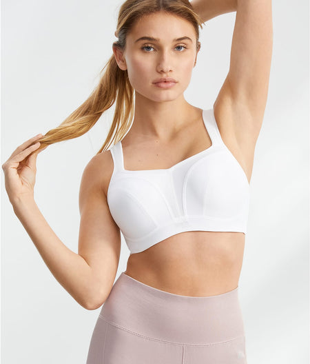 Ultimate High Impact Underwire Sports Bra: White