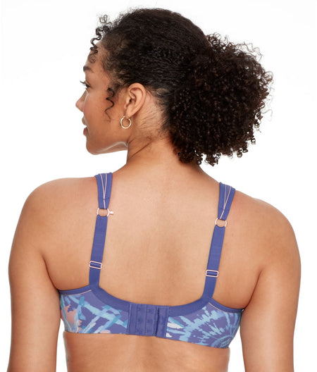 Ultimate High Impact Underwire Sports Bra: Purple Tie Dye