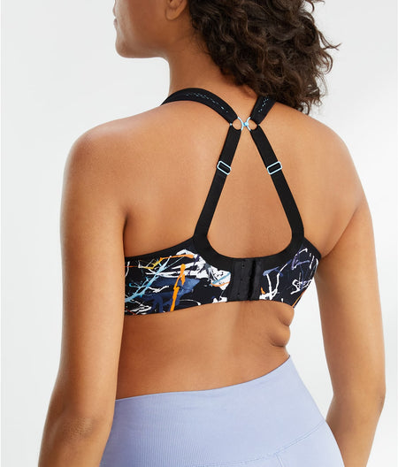 Ultimate High Impact Underwire Sports Bra: Ink Splat