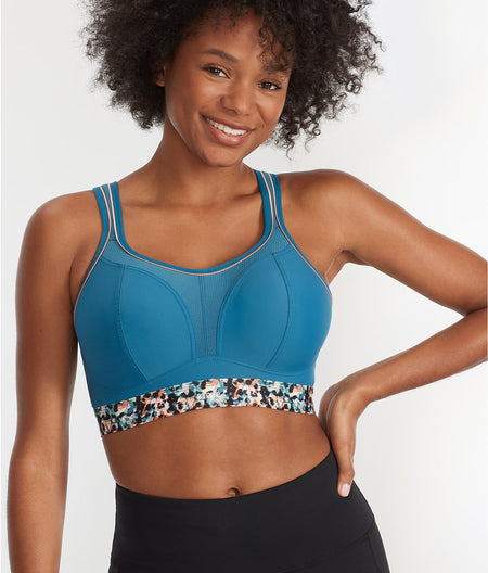 Medium Control Wire-Free Sports Bra: Abstract Animal