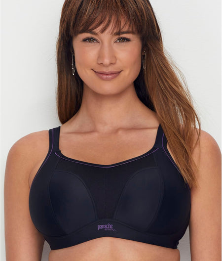 Boundless Medium Control Wire Free Sports Bra: Black