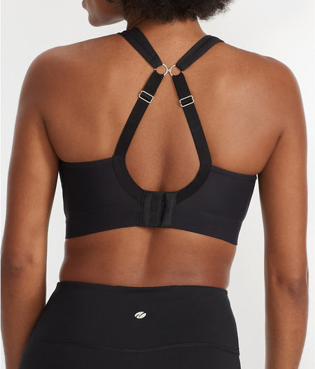 Medium Control Wire-Free Sports Bra: New Black