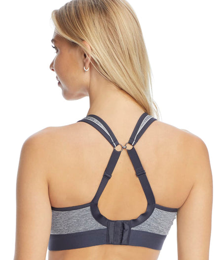 Medium Control Wire-Free Sports Bra: Grey Marl