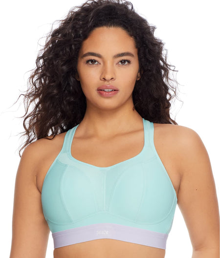 Medium Control Wire-Free Sports Bra: Mint Thistle