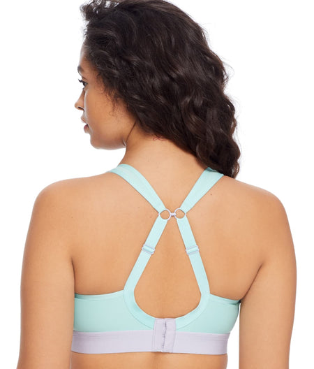 Medium Control Wire-Free Sports Bra: Mint Thistle