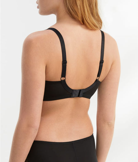 Ana Side Support Plunge Bra: Black