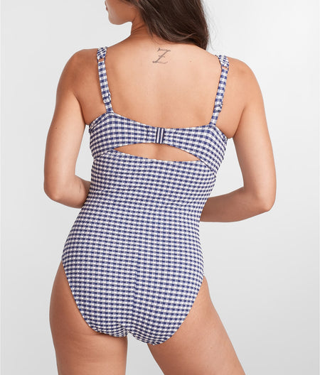 Gingham Paloma Balcony Control Underwire One-Piece