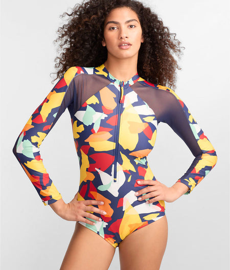 Puglia Grace Rashguard Zip-Up One-Piece