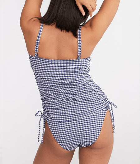 Gingham Renee Balcony Tankini Top