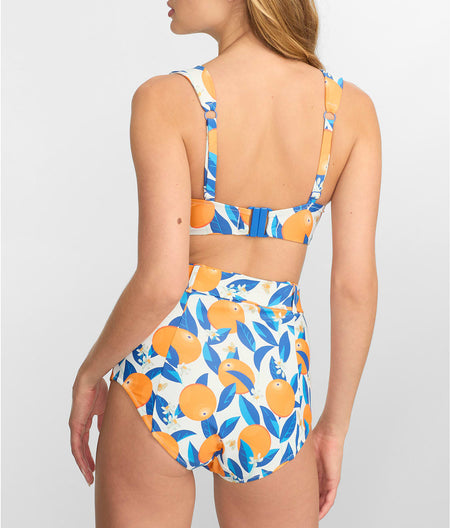 Sicily High-Waist Belted Bikini Bottom