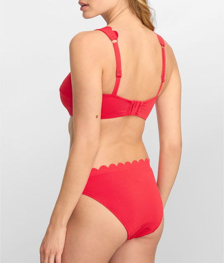 Spirit Rossa Red Square Neck Bikini Top