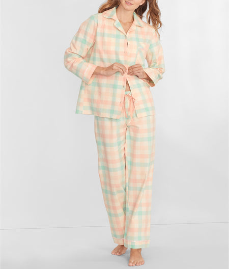 Organic Cotton Plaid Woven Pajama Set