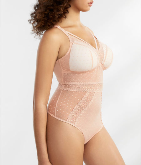 Mia Dot Mesh Wire-Free Bodysuit