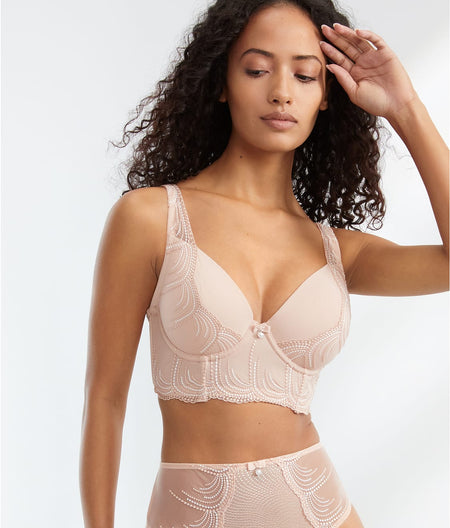 Pearl Longline Plunge Bra