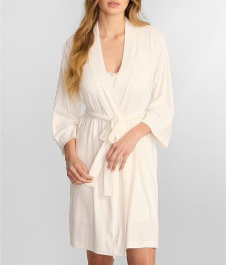 Pointelle Hearts Knit Robe