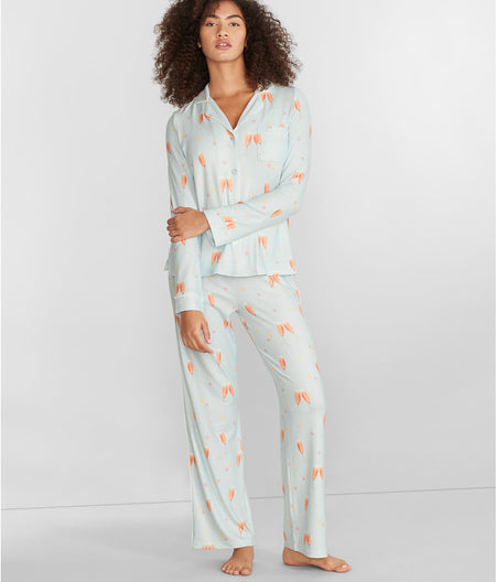 You Had Me At Rosé Knit Pajama Set