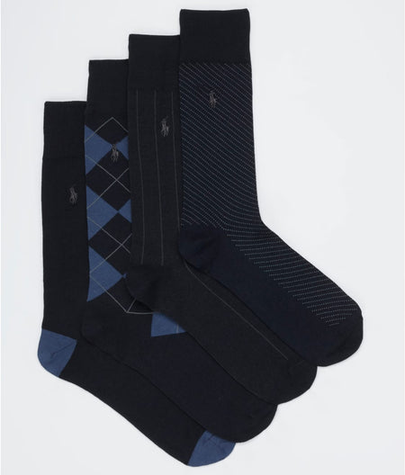 Assorted Dress Socks 4-Pack