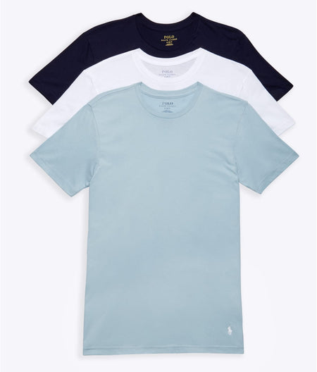 Classic Fit Cotton Wicking Crew T-Shirt 3-Pack