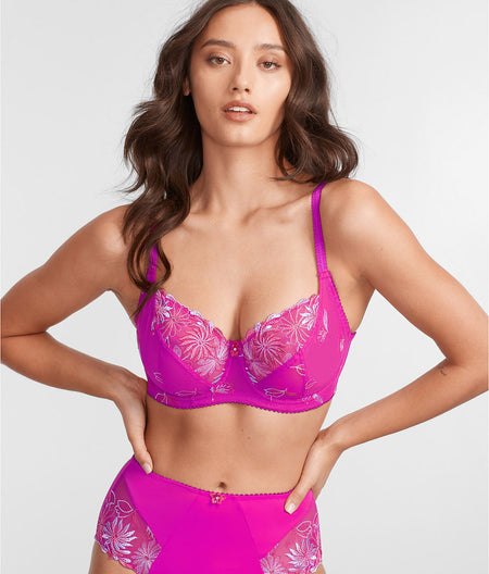 St. Tropez Side Support Bra: Orchid Pink